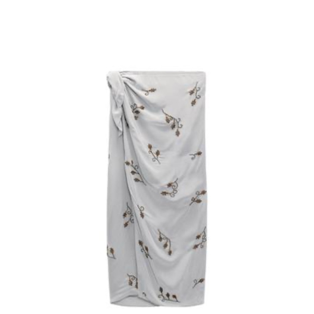 Zara Embroidered Jewel Skirt Limited Edition
